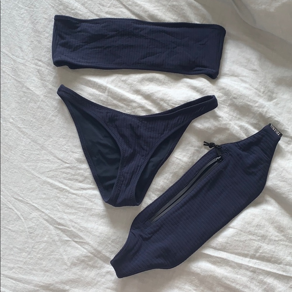 Triangl Navy Bandeau Bikini